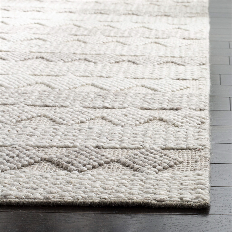Safavieh Natura 6' Square Hand Loomed Rug in Beige and Ivory
