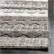 Safavieh Natura 6' Square Hand Loomed Wool Rug in Gray and Ivory
