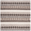 Safavieh Natura 6' Square Hand Loomed Wool Rug in Gray and Ivory