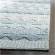 Safavieh Natura 3' x 5' Hand Loomed Wool Rug in Blue and Ivory