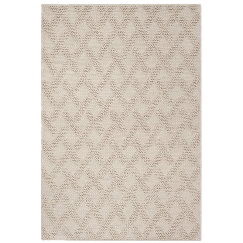 Safavieh Natura 5' x 8' Hand Loomed Wool Rug in Ivory and Beige