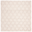 Safavieh Natura 6' Square Hand Loomed Wool Rug in Ivory and Beige