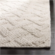 Safavieh Natura 6' Square Hand Loomed Wool Rug in Ivory and Beige