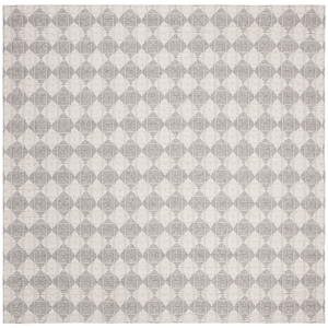 Safavieh Natura 6' Square Hand Woven Rug in Silver and Ivory