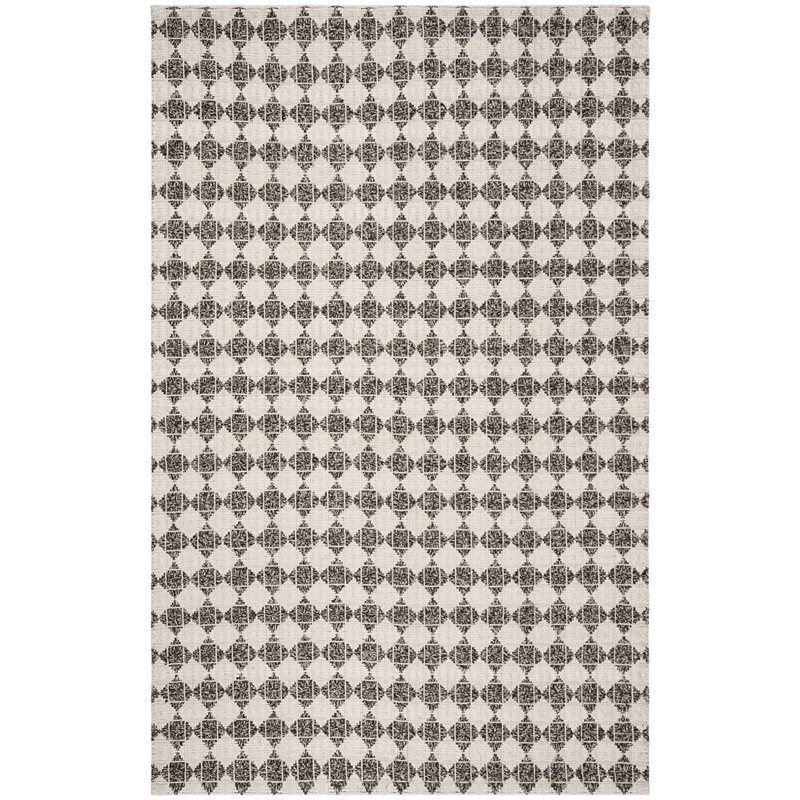 Safavieh Natura 5' x 8' Hand Woven Rug in Black and Ivory