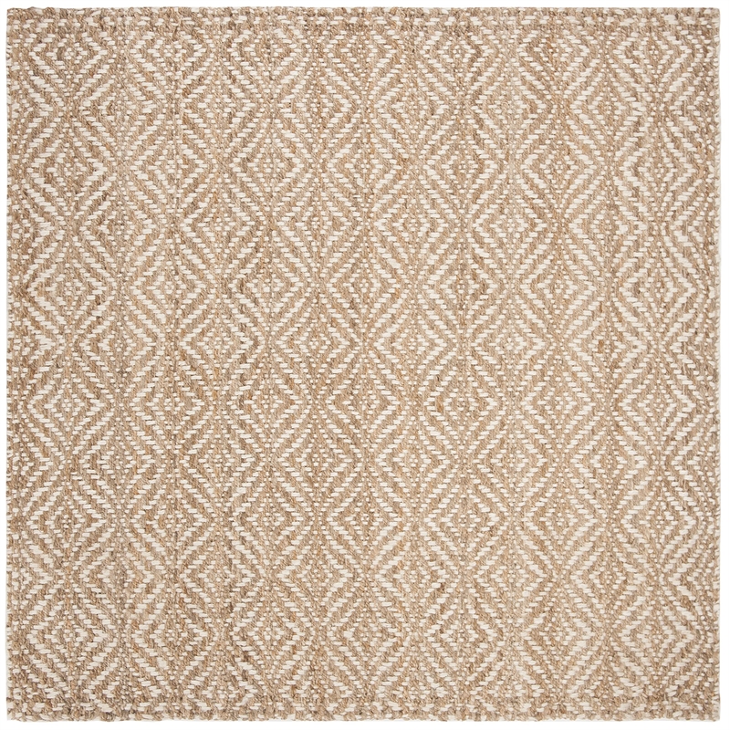 Safavieh Natural Fiber 7' Square Hand Woven Jute Rug in Natural