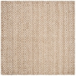 Safavieh Natural Fiber 7' Square Hand Woven Jute Rug in Natural