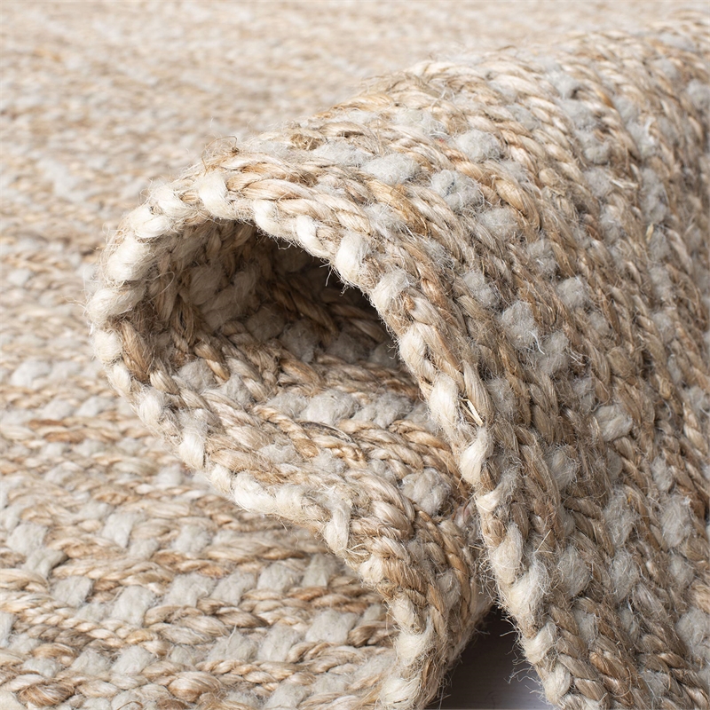 Safavieh Natural Fiber 7' Square Hand Woven Jute Rug in Natural