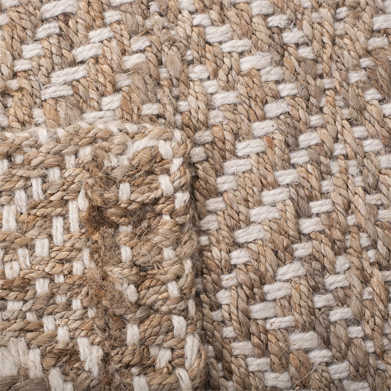 Safavieh Natural Fiber 7' Square Hand Woven Jute Rug in Natural