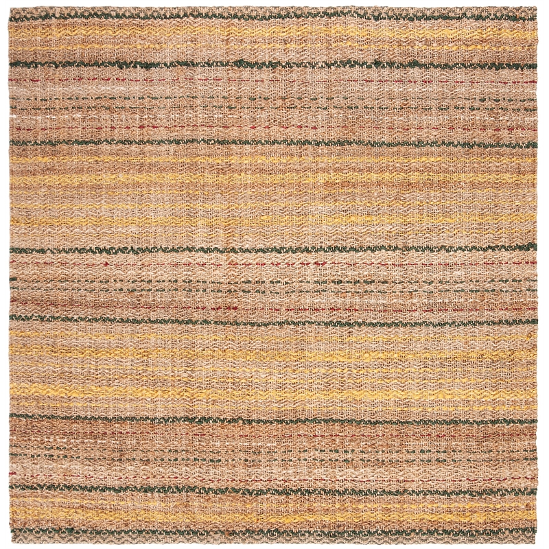 Safavieh Natural Fiber 6' Square Hand Woven Jute Rug in Natural