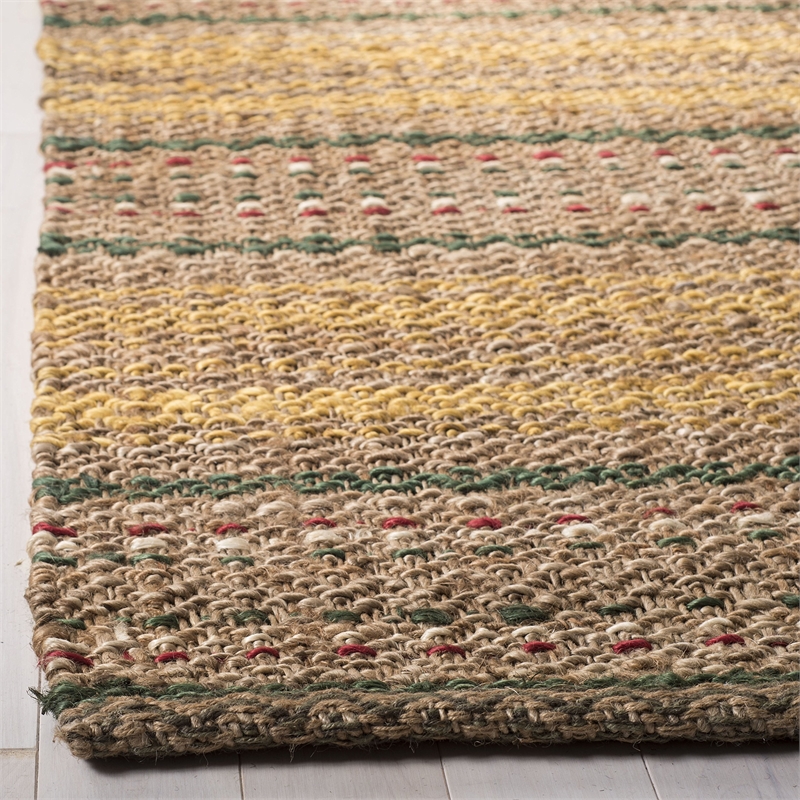 Safavieh Natural Fiber 6' Square Hand Woven Jute Rug in Natural