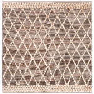 Safavieh Natural Fiber 6' Square Hand Loomed Jute Rug in Natural