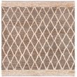 Safavieh Natural Fiber 6' Square Hand Loomed Jute Rug in Natural