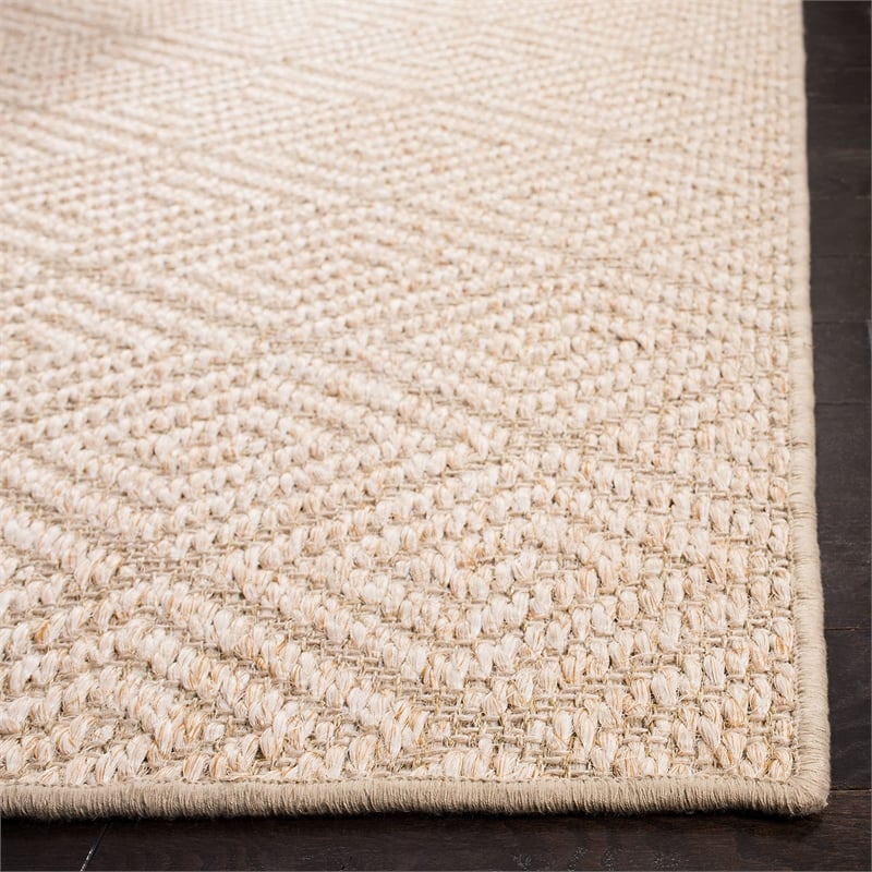 Safavieh Palm Beach 2' x 8' Runner Rug in Beige