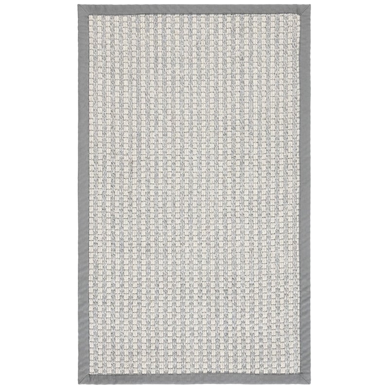 Safavieh Palm Beach 3' x 5' Hand Knotted Rug in Gray and Ivory