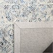Safavieh Renaissance 4' x 6' Hand Tufted Wool Rug in Blue and Ivory