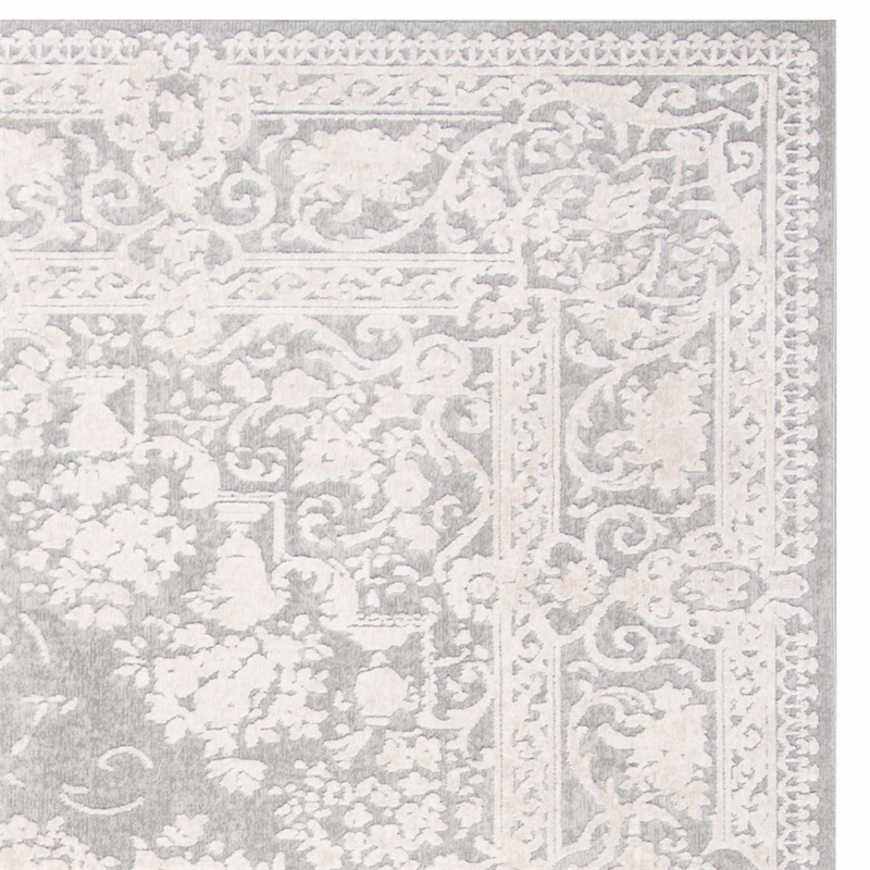 Safavieh Reflection 10' x 14' Rug in Light Gray and Cream