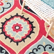 Safavieh Roslyn 3' x 5' Hand Tufted Wool Rug in Blue and Black