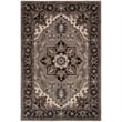 Safavieh Royalty 8' x 10' Hand Tufted Wool Rug in Silver and Charcoal