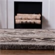 Safavieh Royalty 8' x 10' Hand Tufted Wool Rug in Silver and Charcoal