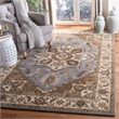 Safavieh Royalty 4' x 6' Hand Tufted Wool Rug in Light Blue and Beige