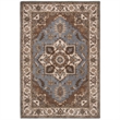 Safavieh Royalty 4' x 6' Hand Tufted Wool Rug in Light Blue and Beige