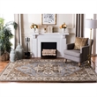 Safavieh Royalty 4' x 6' Hand Tufted Wool Rug in Light Blue and Beige