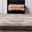 Safavieh Royalty 4' x 6' Hand Tufted Wool Rug in Light Blue and Beige