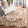 Safavieh Royalty 8' x 10' Hand Tufted Wool Rug in Light Blue and Beige