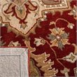 Safavieh Royalty 7' Square Hand Tufted Wool Rug in Red and Beige