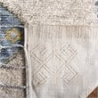 Safavieh Saffron 3' x 5' Hand Loomed Wool Rug in Beige and Blue