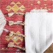 Safavieh Saffron 3' x 5' Hand Loomed Wool Rug in Rust and Beige