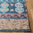 Safavieh Saffron 4' x 6' Hand Loomed Wool Rug in Blue and Taupe
