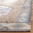 Safavieh Saffron 4' x 6' Hand Loomed Wool Rug in Taupe and Ivory