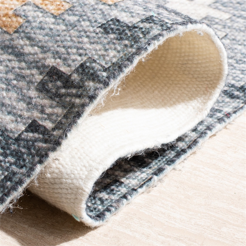 Safavieh Saffron 8' x 10' Hand Loomed Wool Rug in Taupe and Ivory