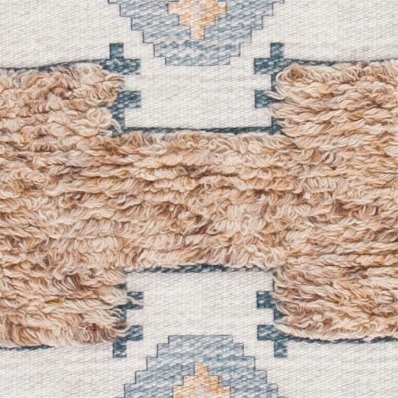 Safavieh Saffron 8' x 10' Hand Loomed Wool Rug in Taupe and Ivory