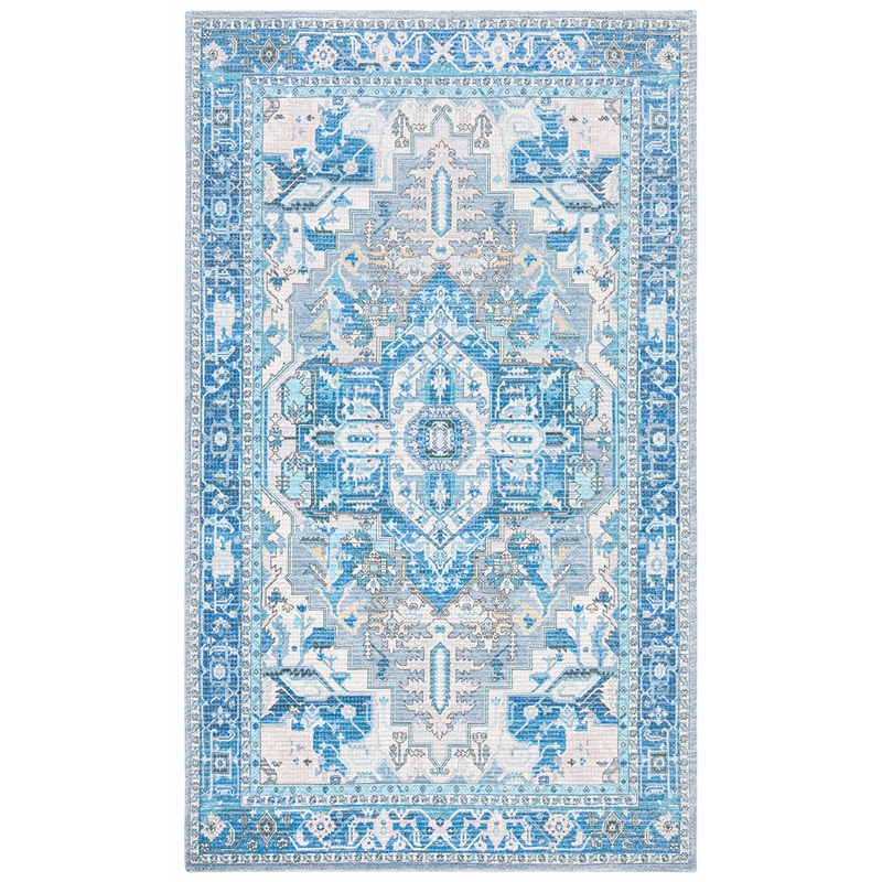 Safavieh Saffron 3' x 5' Rug in Navy and Ivory