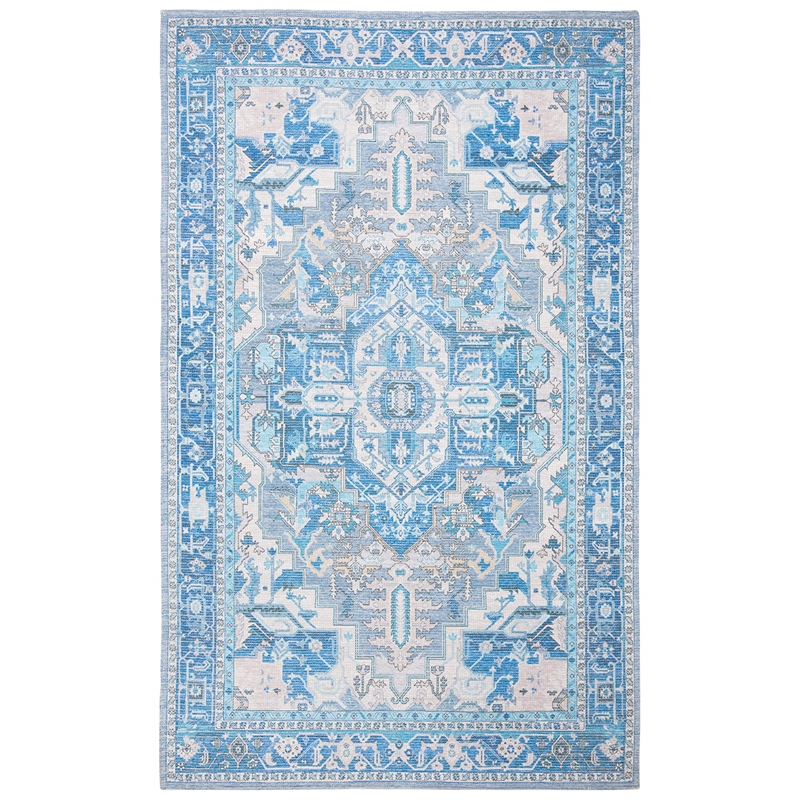 Safavieh Saffron 5' x 8' Rug in Navy and Ivory