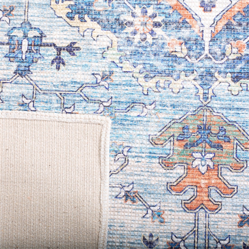 Safavieh Saffron 3' x 5' Rug in Blue and Ivory