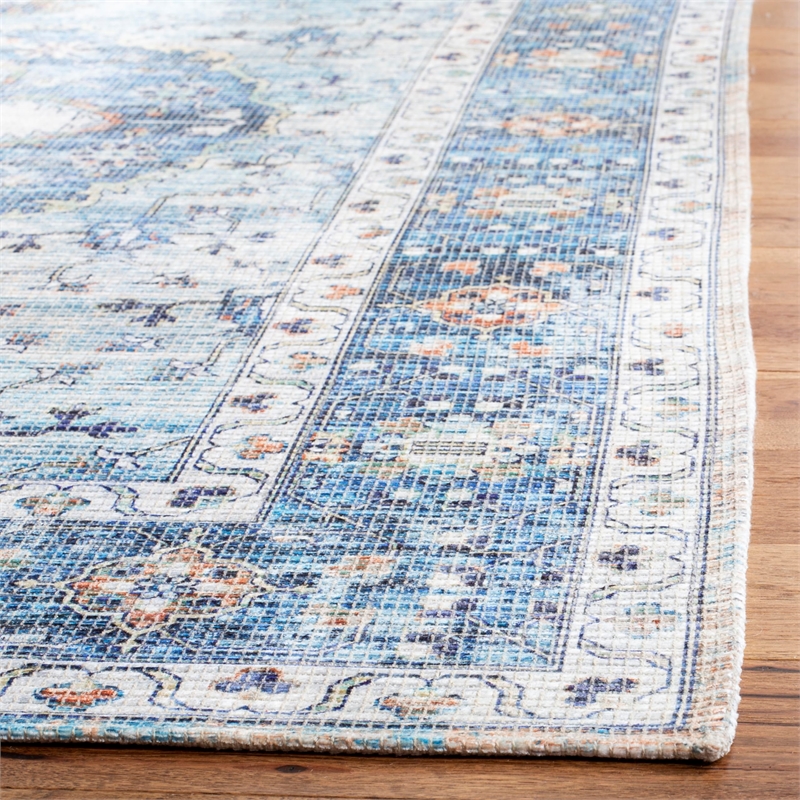 Safavieh Saffron 3' x 5' Rug in Blue and Ivory