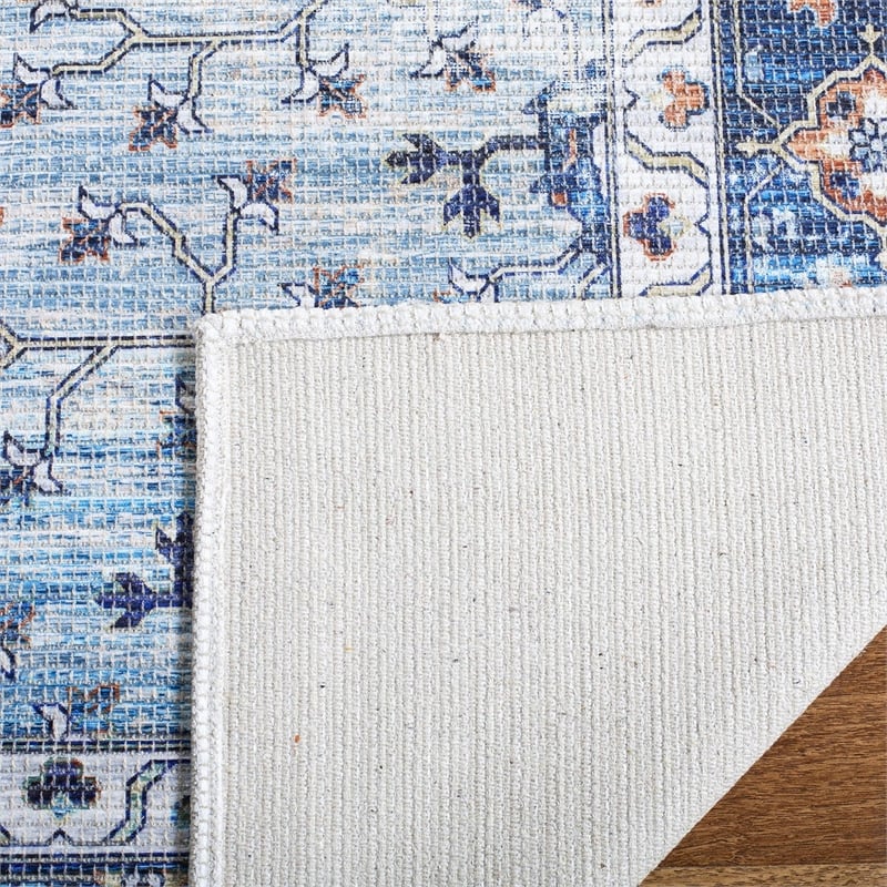 Safavieh Saffron 4' x 6' Rug in Blue and Ivory