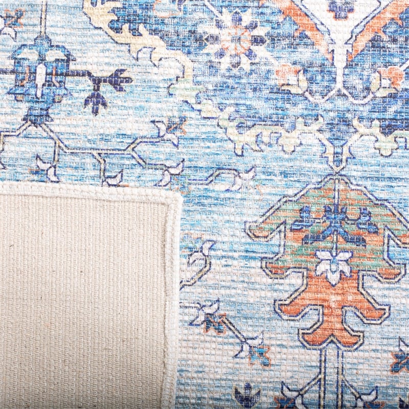 Safavieh Saffron 4' x 6' Rug in Blue and Ivory
