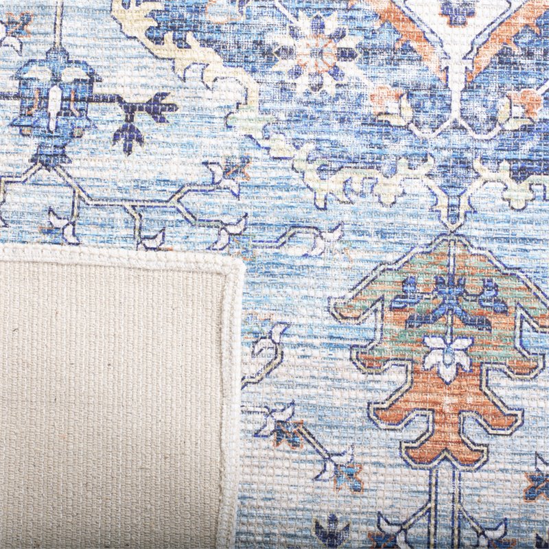 Safavieh Saffron 5' x 8' Rug in Blue and Ivory