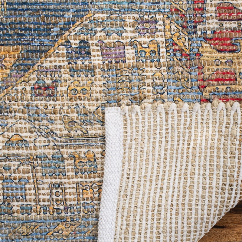 Safavieh Saffron 3' x 5' Hand Loomed Rug in Fuchsia and Blue