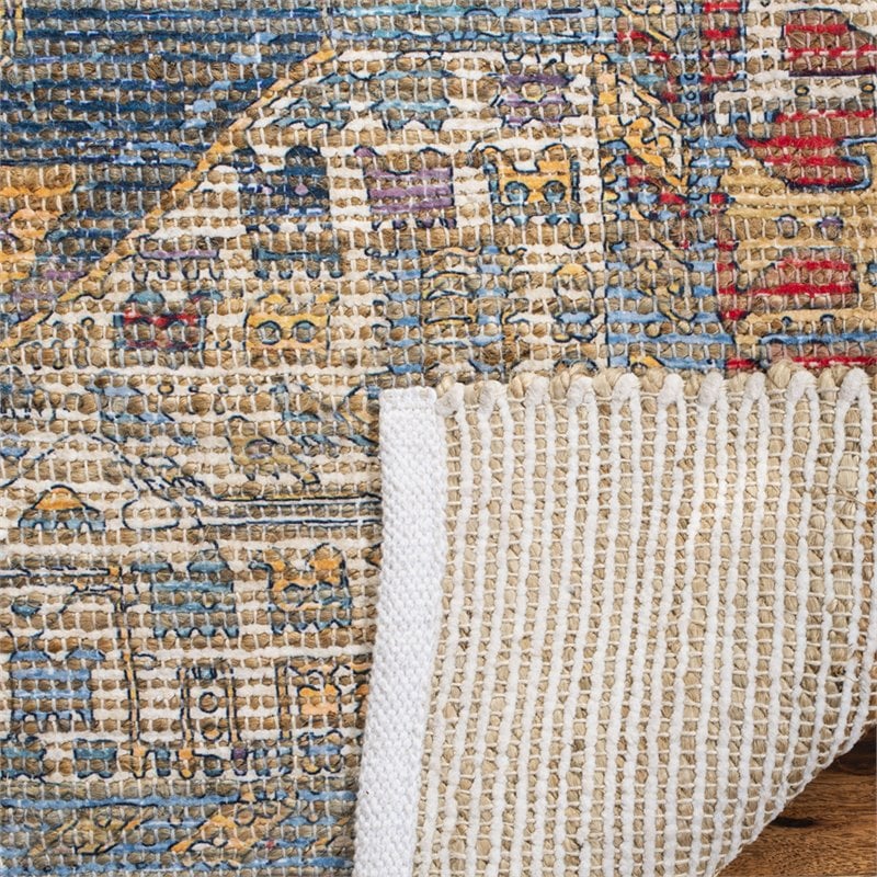 Safavieh Saffron 5' x 8' Hand Loomed Rug in Fuchsia and Blue