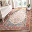 Safavieh Saffron 3' x 5' Hand Loomed Rug in Fuchsia and Blue