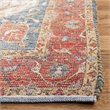Safavieh Saffron 6' Square Hand Loomed Rug in Fuchsia and Blue