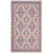 Safavieh Saffron 3' x 5' Hand Loomed Rug in Blue and Rust