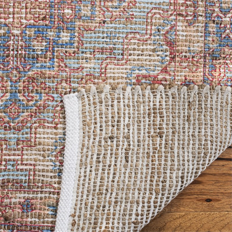 Safavieh Saffron 5' x 8' Hand Loomed Rug in Blue and Rust