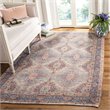 Safavieh Saffron 8' x 10' Hand Loomed Rug in Blue and Rust